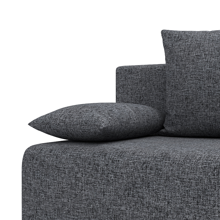 Роджерс М / Диван - кровать 3-х мест рогожка серая